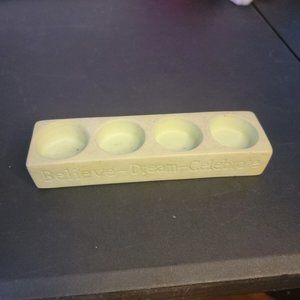 Homemakers Idea Company Believe Dream Celebrate Candle Holder